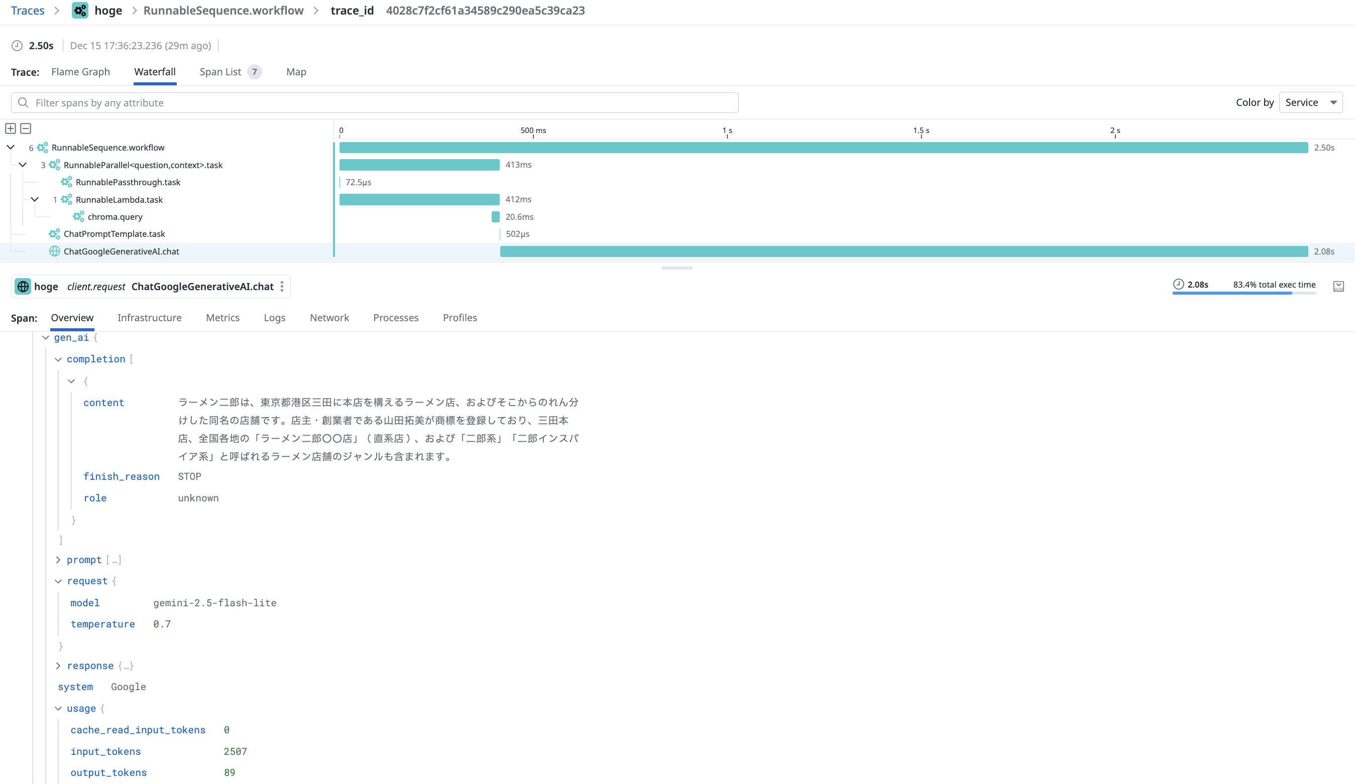 DatadogのLLM ObservabilityがOpenTelemetryをサポートしたので試してみる
